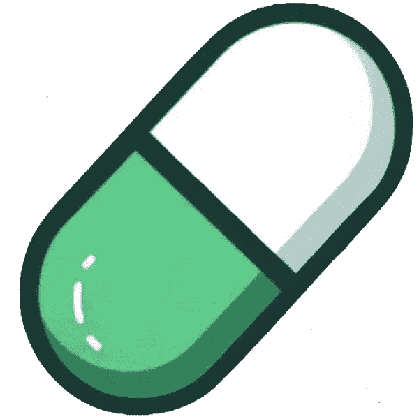 Glowing Green Pill
